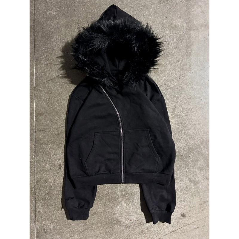 Unisex Oversized Hoodie With Detachable Faux
