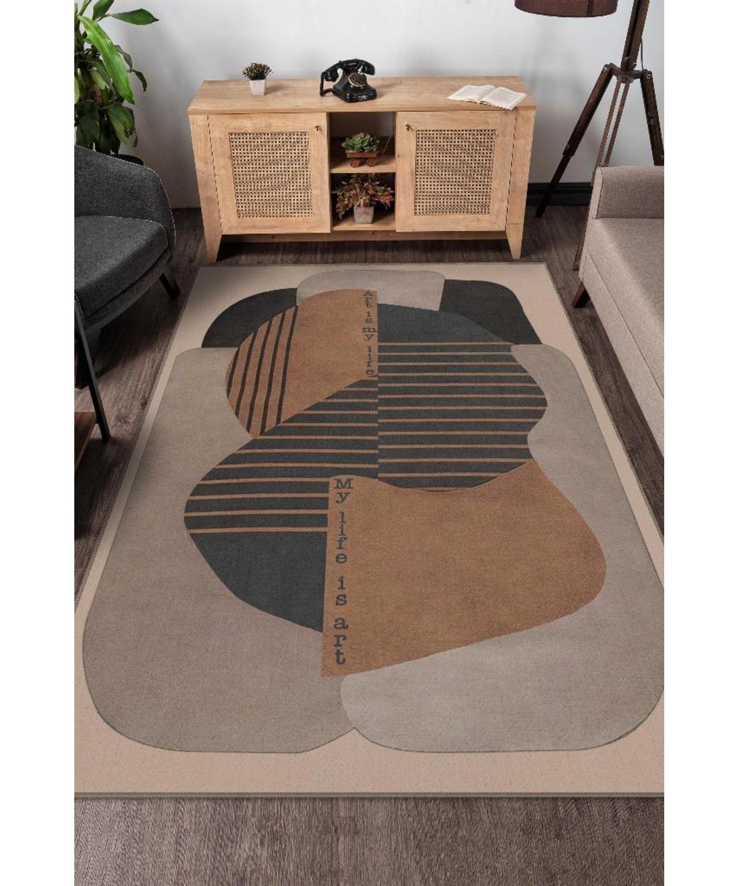

Art of Living Cotton Woven Based Washable Non-Slip Decorative Home Rug