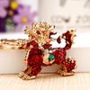 Exquisite Rhinestone Bear Keychain Pendant for Women - Cute Gift for Bag Accessory