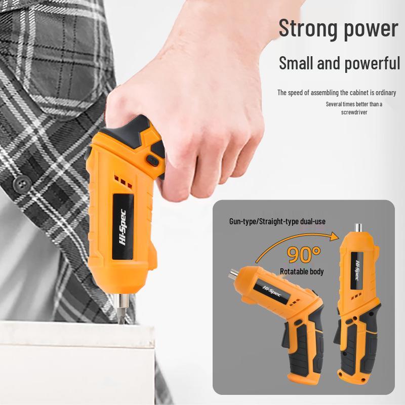3.6V USB Rechargeable Electric Screwdriver Set with Lithium Battery and Rotatable Handle
