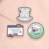 Spanish Quotes Series Enamel Pins JW.ORG Bible Verse Octagon Stop Sign Motivational Phrase Brooches Lapel Badge Jewelry Gifts