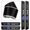 xqzvd1 Car Door Sill Anti-scratch Stickers Carbon Microfiber Sticker For Ford Edge Explorer Transit Ranger Kuga MK2 MK7 Fusion Ecosport
