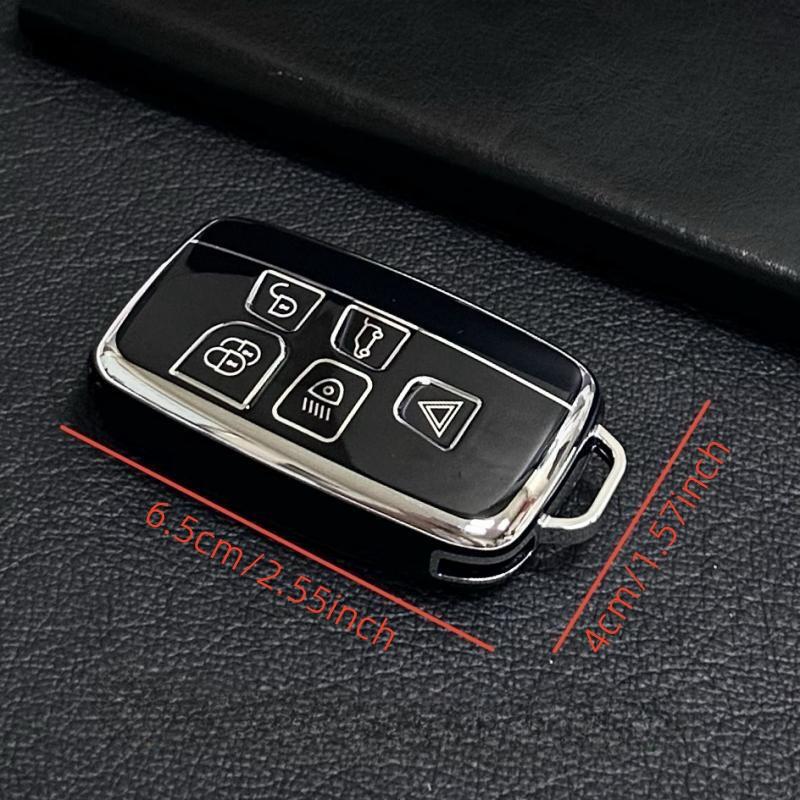 Key Fob Cover for Evoque Velar Sport Discovery Freelander2 LR4 Land Rover Sport Jaguar XF XJ XE F-PACE F-Type Lanyard