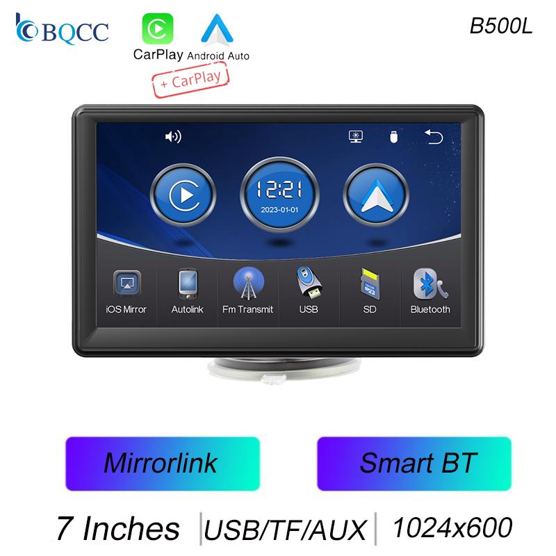 

BQCC B500L 7 Автомобильный плеер Беспроводной Carplay Android Auto Mirrrolink BT USB FM-радио Mirrorlink AUX Вход Handsfree Car Sereo