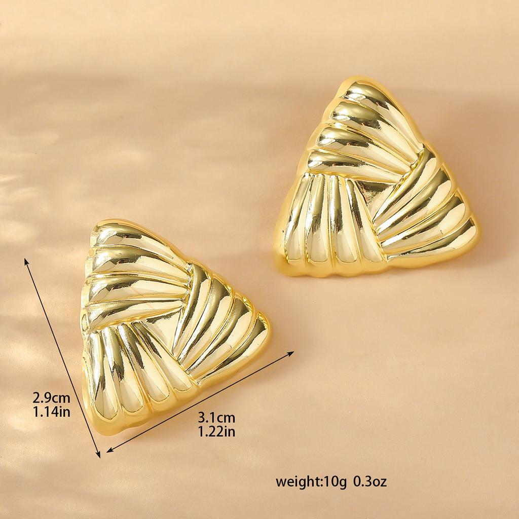 Accessories Circle Hollow Fan Circle Metal Earrings Women'S French Retro Elegant Niche Premium