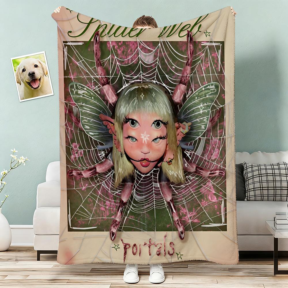 M-Melanie Martinez New Music Album Throw Lightweight 240G Flannel Blanket Soft Skin-Friendly For Summer Cooling