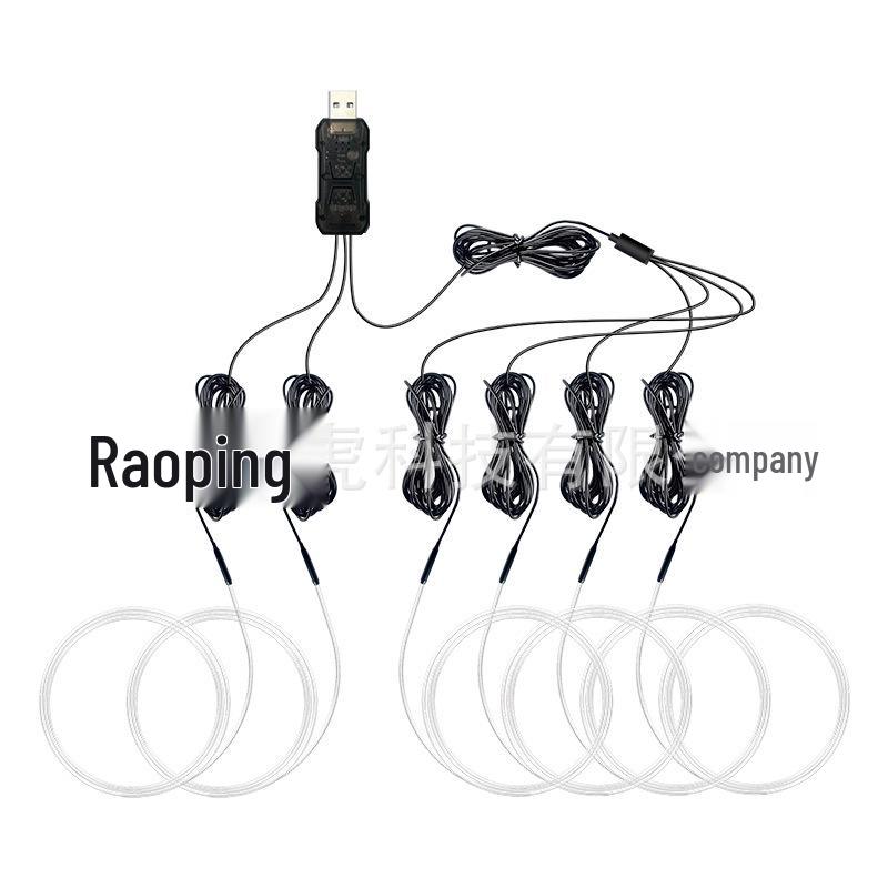 USB Voice-Controlled Car Ambient Light Strip: Wireless, Colorful Rhythm & Remote-Controlled Interior Light Guide