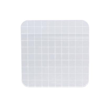 Acrylic Block 10x10cm Safe Round Corner Transparent Reusable Highly  Clear Stamps for Noteboo