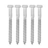 304 Stainless Steel Half Thread Bolt Wood Hex Lag Screws Self Tapping Wood Coach ScrewM8x120MM