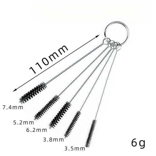 Airbrush Cleaner for Spray Guns, Cleaning Set, 11-Piece Needle & Brush Set, Maintenance Set, Airbrush Accessories, Cleaning Needles, Repair Tool Kit