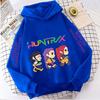 New KPop Demon Hunter Cartoon Girls Hoodies Children's Korean Wave Print Fashion Casual Tops Casual Girls Clothing Warm