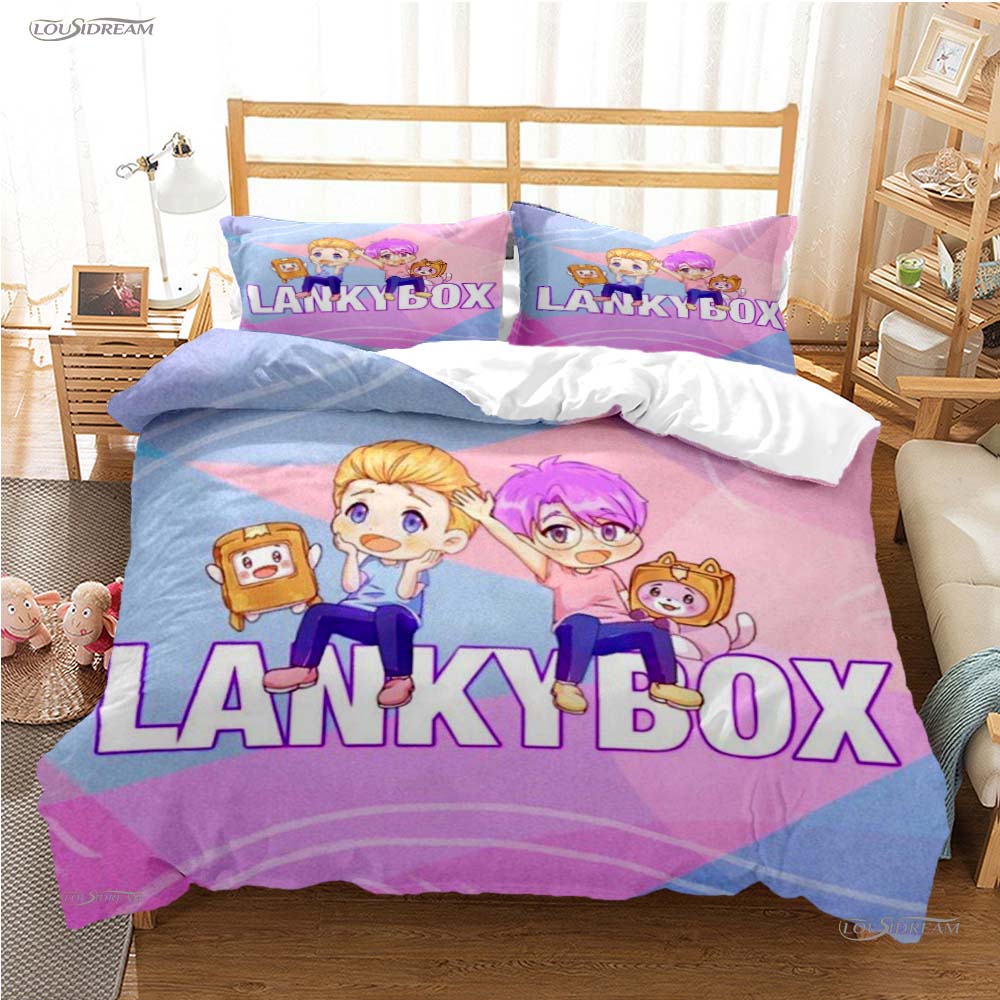 Box Cartoon Casal All Season Duvet Cover Comforter Bedding Sets Soft Quilt Cover And Pillowcases Boys Single/Double/Queen/King