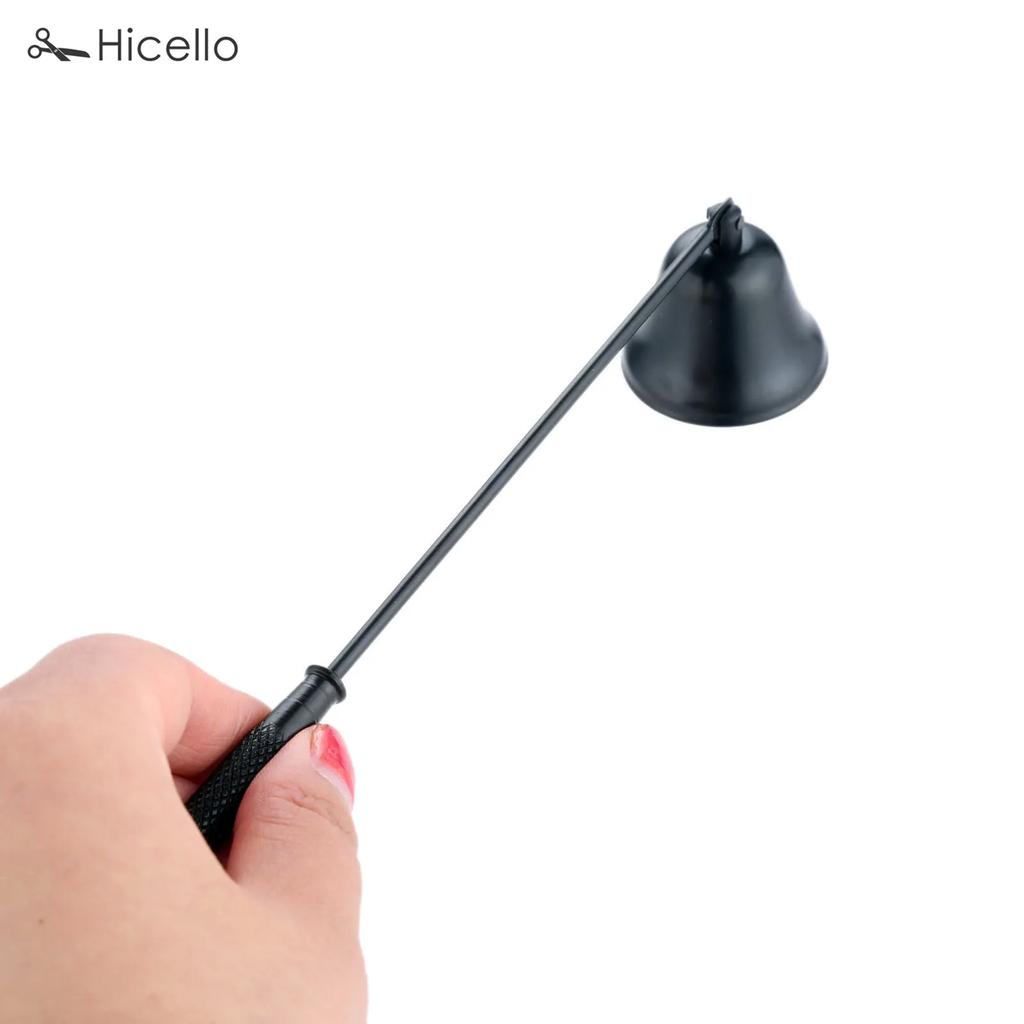 Candle Snuffer Stainless Steel Smokeless Candles Wick Bell snuffer Put Off flame Tool Cutter Black Gold Rose Silver Decoration