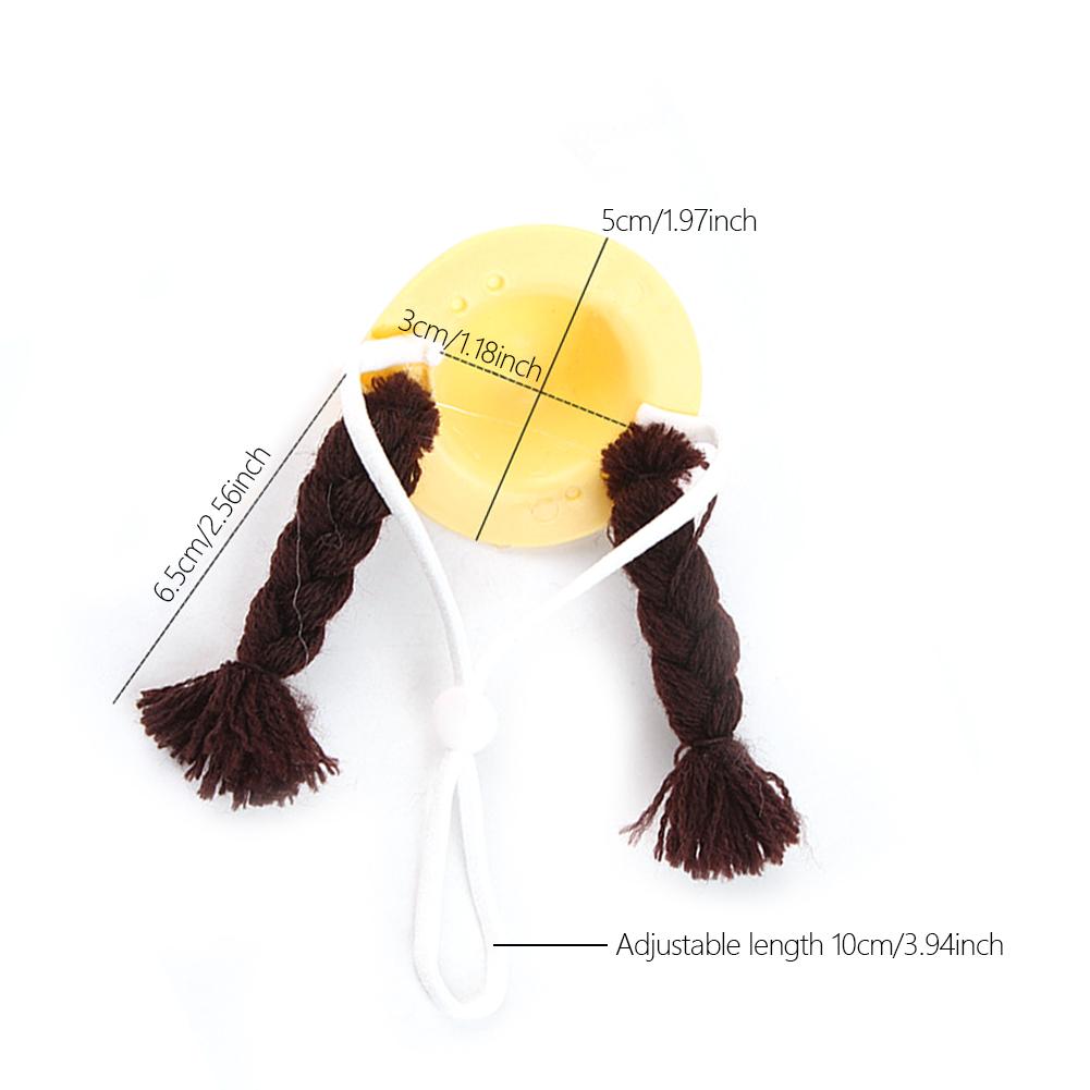 Cute Mini Cap Small Pets Decoration Hat Hamster Parrot Guinea Pig Braided Hair Hats Doll Accessories Pets Party Costume Caps