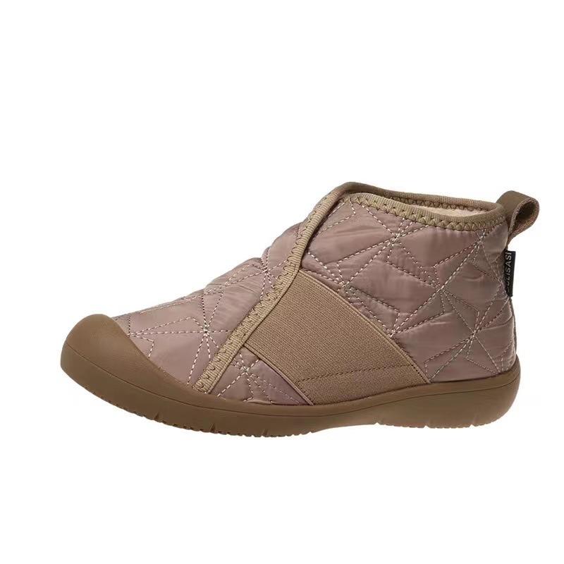 Winter new low-top cotton shoes soft sole non-slip and wear-resistant mother shoes piled and thickened casual fashion snow boots