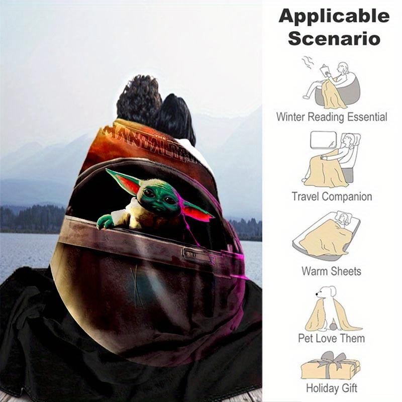 1pc Star Wars Printing Blanket - Soft, All-Season Throw for Office Blanket, Personalized Gift with Adorable Cartoon Design