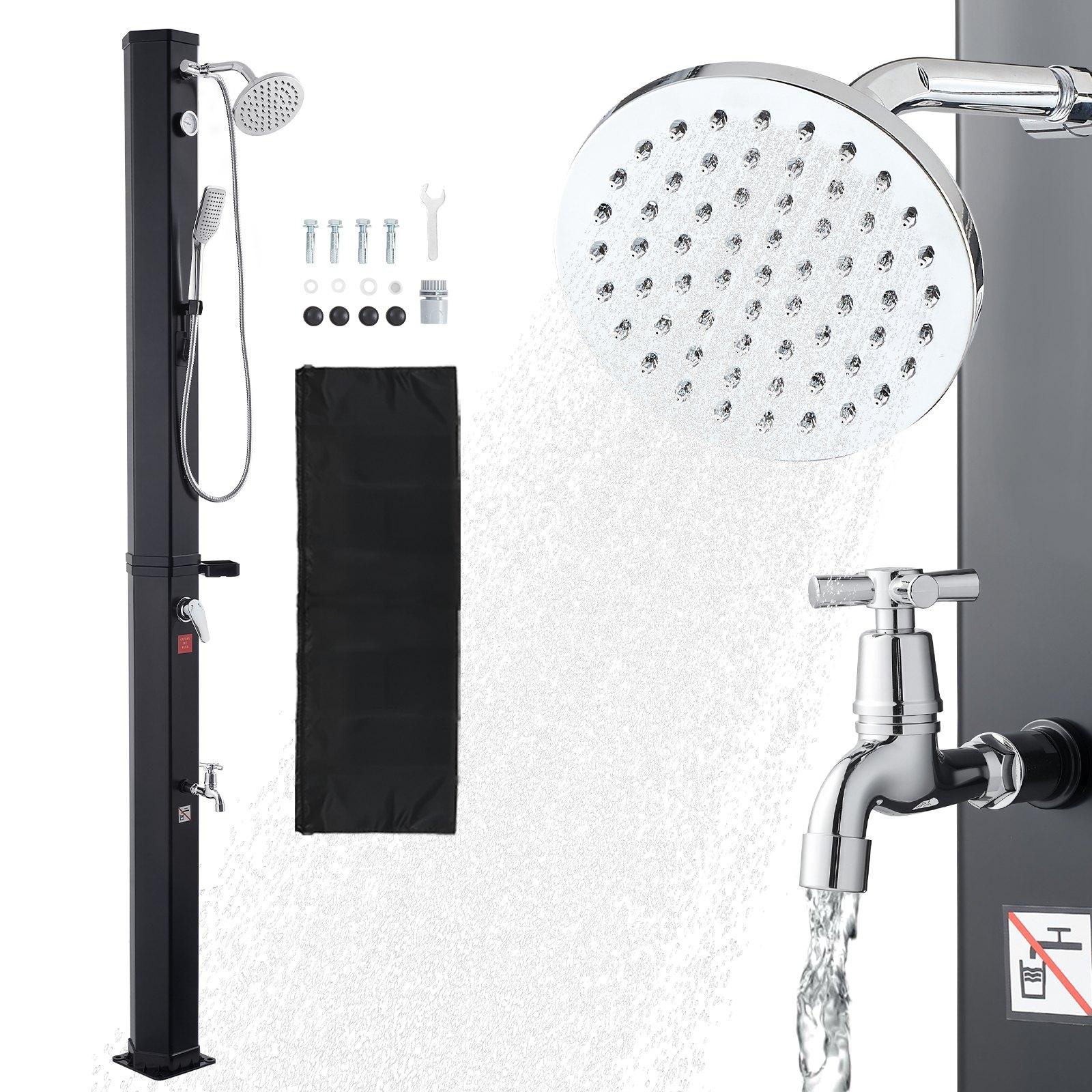 VEVOR 40L Solar Heated Shower, 205cm