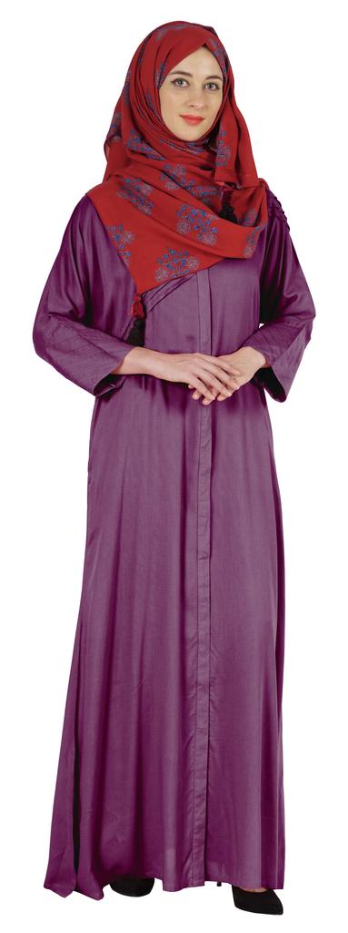 Bimba Islamic Clothes For Women Long Prayer Robe Maxi W  Printed Hijab Rayon Abaya Front Button Muslim