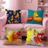 Classic Funny Anime LLarva Cushion Cover Plush Fabric Soft DoubleSided Printed Sofa Warm Winter Home Gift Pillow Cover