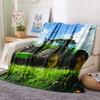 Truck Print Flannel Blanket, High quality Comfortable for All Seasons, Home Decor, Warmth and Comfort, Perfect for Christmas Gifts