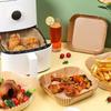 Air Fryer Accessories, Square, 50Pcs, Disposable Parchment Paper Liner, Oil-proof Paper Tray, Non-Stick Baking Mat