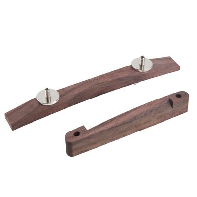 Jazz Guitar Bridge Pływający most Archtop z regulowanym pokrętłem do gitar Archtop