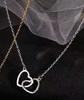 Net Red Love Necklace Female Simple Korean Version Heart-shaped Necklace Collarbone Chain Girlfriends Necklace Gift Collares