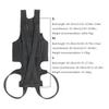 Comfortable Black Dog Back Support Vest Breathable Reusable Pet Orthopedic Support Brace Adjustable Dog Chest & Back Bracket Dog