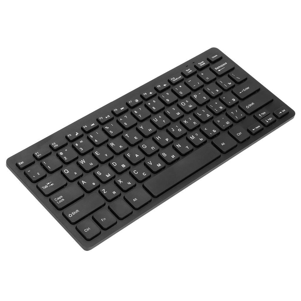 Computer Keyboards Ergonomic Design UltraThin Mini Durable Wired 78 Keys Mechanical Keyboard for PC Laptops(Russian )