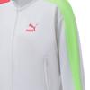 Puma Iconic T7 Crop Jacket With Embroidered Logo Color Block Sports Knit Jacket Women Jackets White 532943-02