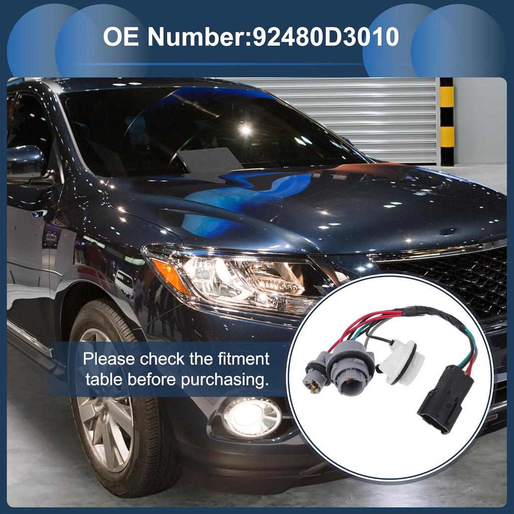 No.92480D3010 Headlight Wiring Harness Assembly for Hyundai Tucson 2016-2018 Taillight Lamp Wire Harness 1Pcs