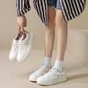 Leather Little White Shoes Women's Autumn New Soft-soled Sports and Leisure Shoes Women's Comfortable Flat-soled Lace-up Student Board Shoes
