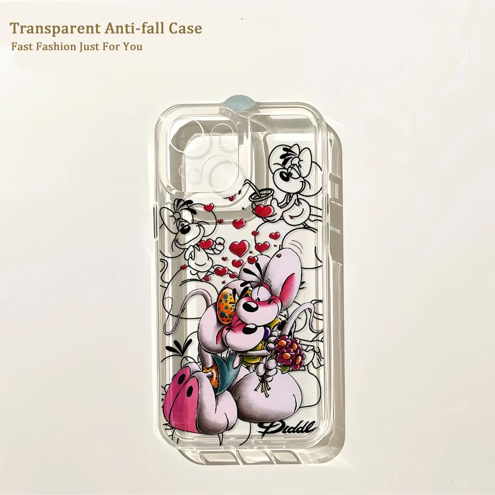 Coque de téléphone Cartoon Diddls Souris Pour Samsung Galaxy S26 S25 S24 S23 S22 S21 S20 FE Note20 Note10 Edge Plus Ultra Lite 5G Housse