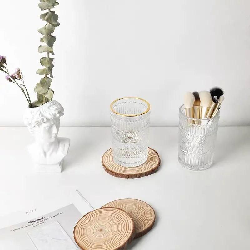 Holzuntersetzer, Ins Fotografie-Requisiten, Untersetzer im nordischen Stil, Anti-Verbrühung und Wärmeisolierung, Holz-Essunterlage