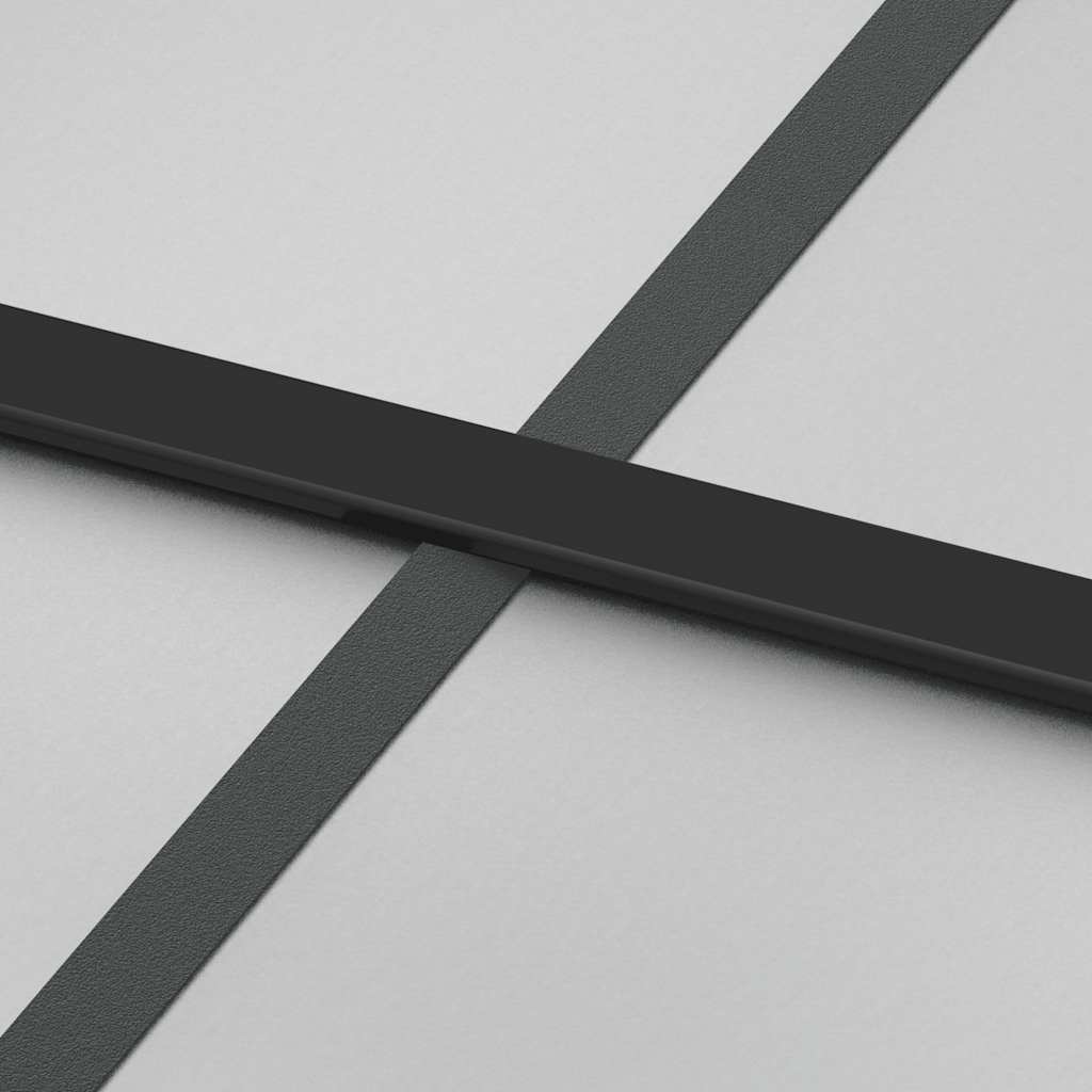 Vidaxl Sliding Door With Hardware, 90X205 Cm, ESG Glass And Aluminum