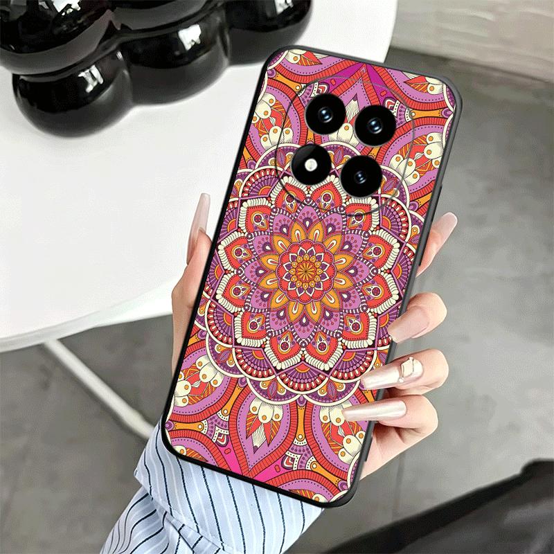 Mandala Style Pattern Soft Phone Case for Xiaomi Redmi Note 12 13 14 15 Pro Plus 11 12S 11S 11T 10 4G Black Cover Back Shell