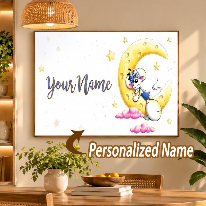 Custom Name Diddl 5D Diamond Painting Personalized Full Drill Diamond Art Kit Gift