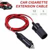 2M/5M Car Cigar Lighter Plug 12/24V Extension Cable Adapter Socket Charger Lead With Indicator Light Interior Plug To Socket