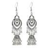 RSAMD Silver Carve Dangle Drop Earring Boho Ethnic Tassels Jewelry Gift for Women