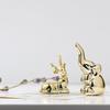Figurine Nordic Gift Animal Styling Golden Ornaments Miniature Home Decor Ceramic  Crafts