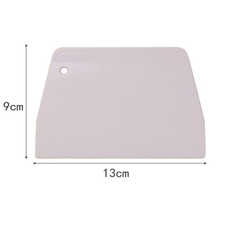 1PC Plastic Dough Scrapers, Multipurpose Food Scrappers, Food- Grade Bench Scrapers for Dough Cake Bread Fondant Baking Supplies