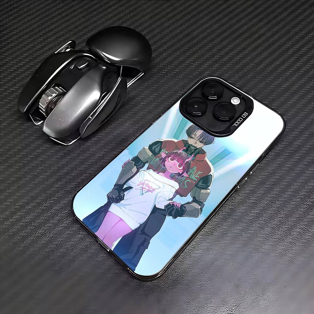 Anime M-Milky S-Subway  Phone Case For iPhone17,16,15,14,13,12,11 Plus,Pro Max Colored Silver Plated Inside Cover