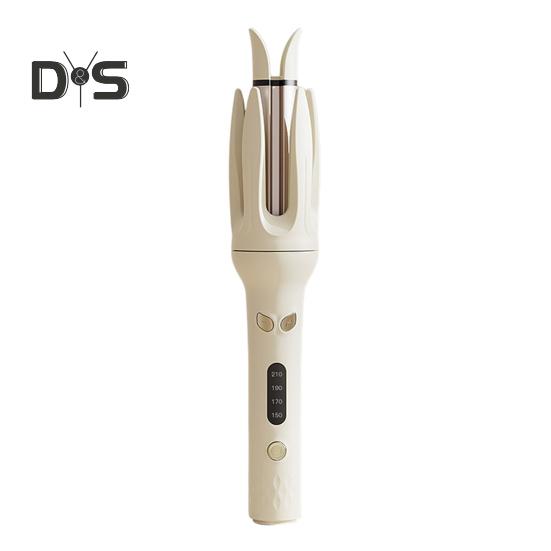 

Вращающаяся плойка 28 мм/1,1 дюйма, автоматическая плойка для завивки волос, керамическая плойка с 4 температурными режимами, быстрый нагрев, инструмент для укладки длинных и коротких волос US Plug светло-желтого