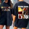 Moda Estiva 2026 Uomo Donna Cantante Pop Camicia, Ispirata a Tour Pop Anni '90 Retrò Grafica Romantica Bruno Mars, Maglietta da Concerto Ispirata all'R&B, Regalo per Fan di Musica