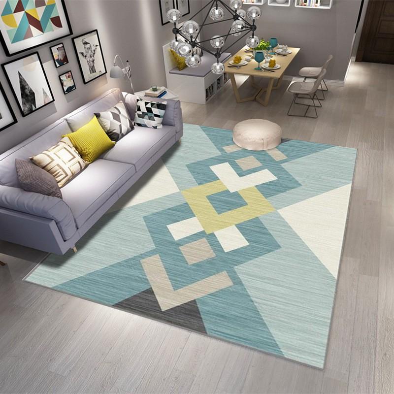 Modern Minimalist Geometric Triangle Area Rug Living Room Bedroom Office Non-Slip Floor Mat Washable