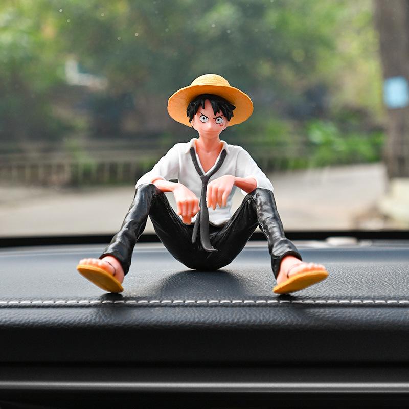 Anime Action Figure: One Piece Luffy & Yukino My Youth Romantic Comedy Car Ornament Doll Model