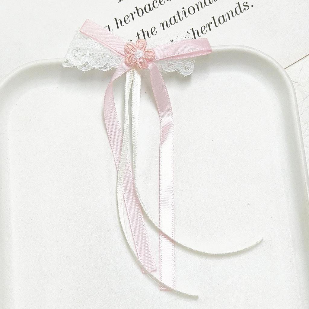 Handmade Sweet Pearl Lace Bow Hair Ornaments & DIY Phone Case Accessories