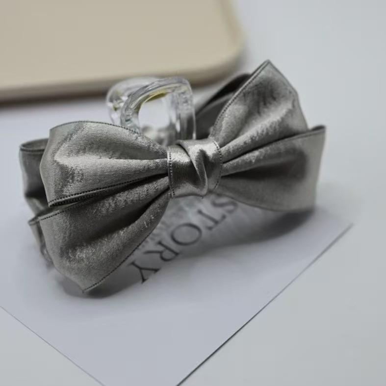 Hot-Selling Large Bow Hair Clip: Versatile High-Grade Shark Bun Accessory
