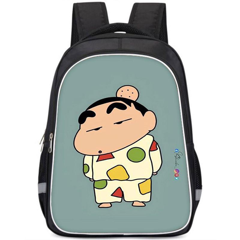 Spacious Crayon Shin-chan Oxford Cloth Backpack Lightweight School Bag For Kids
