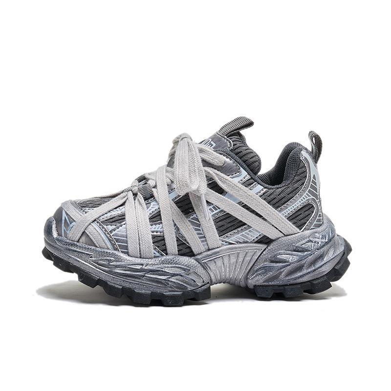 Children's Sports Shoes 2025 Autumn New Classmates Dirty Shoes Boys Shoes Mesh Casual Breathable Girls Dad Shoes